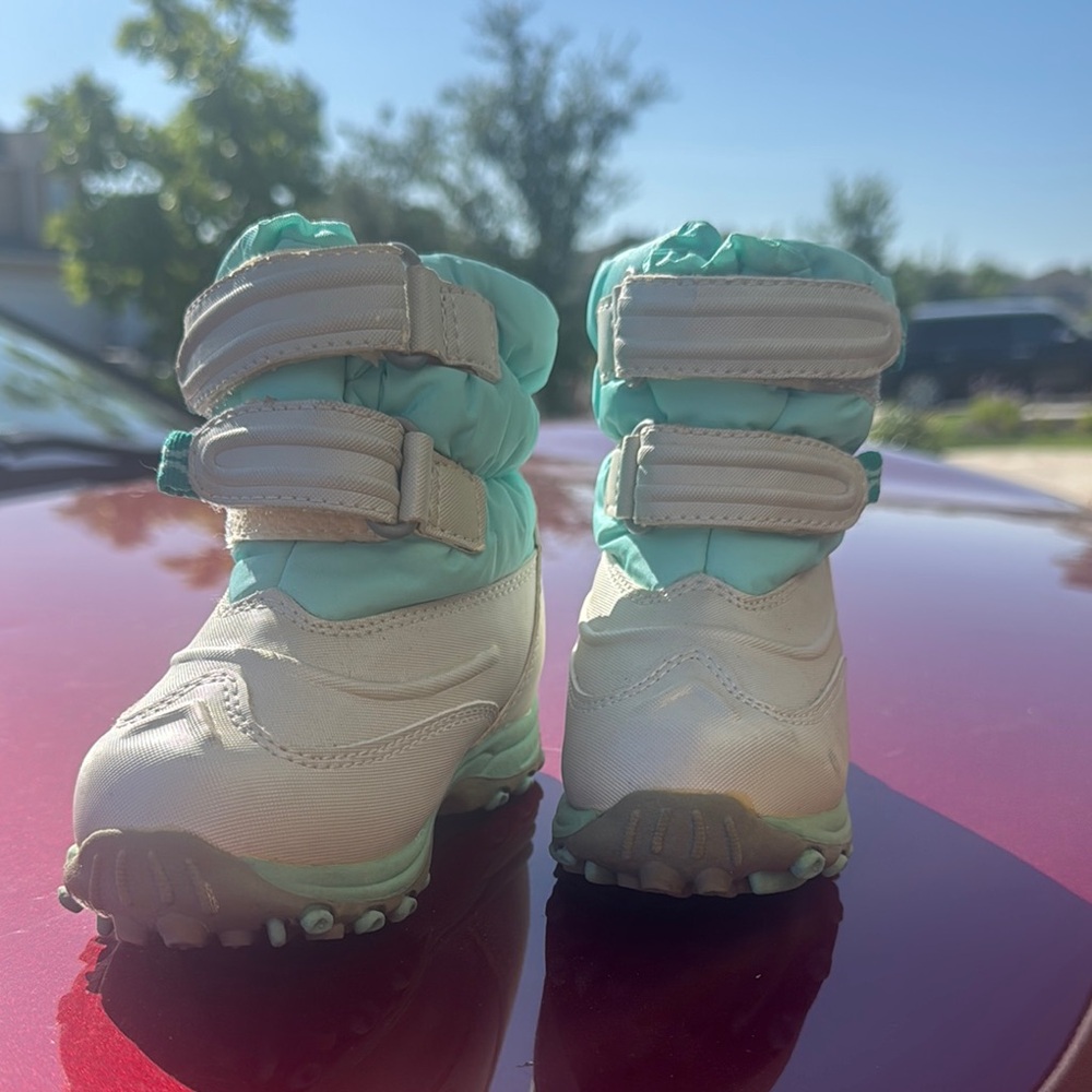Kids' Cream and Mint Boots